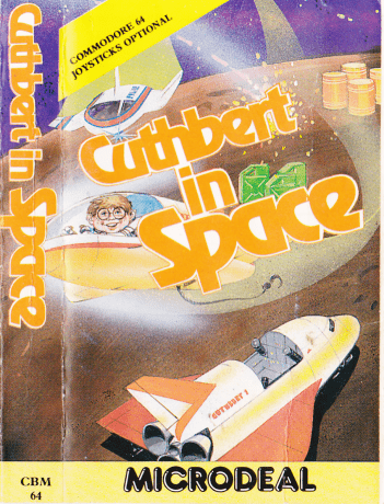 Tape Game Cover Microdeal C64 - Cuthbert in space
