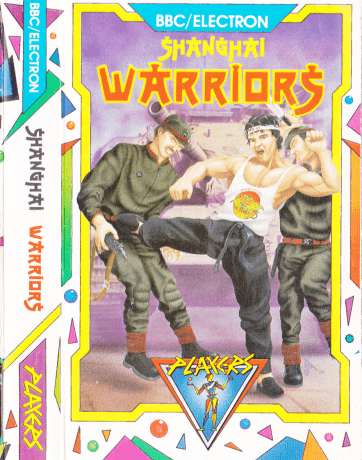 Tape Game Cover Players BBC / Electron - Shanghai Warriors