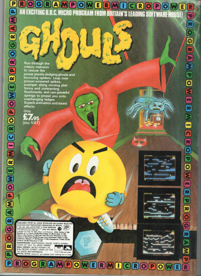 Game Advert Full Page Ghouls to BBC by Micro Power