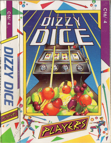 Tape Game Cover Players C16 / Plus 4 - Dizzy Dice