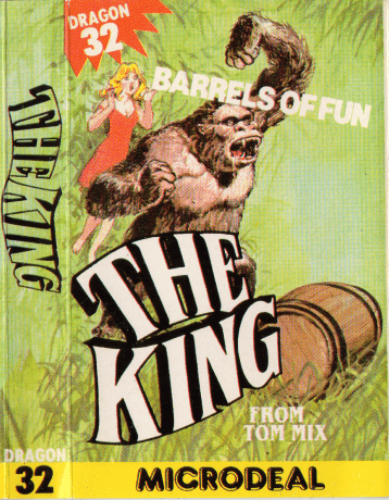 Tape Game Cover Dragon 32 Microdeal - The King