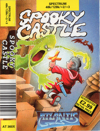 Tape Game Cover Atlantis Sinclair Spectrum - Spooky Castle