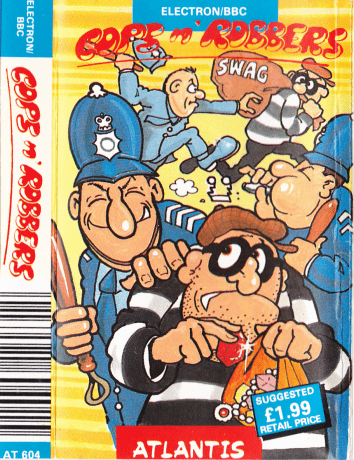 Tape Game Cover Atlantis Electron/BBC - Cops'n'Robbers