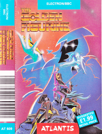 Tape Game Cover Atlantis Electron/BBC - The Golden Figurine