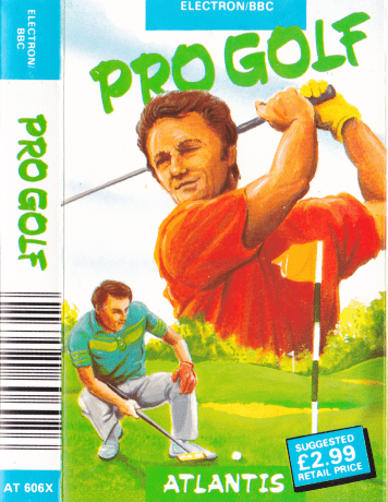 Tape Game Cover Atlantis Electron/BBC - Pro Golf