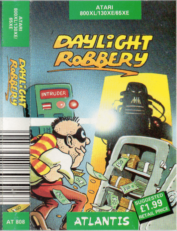 Daylight Robbery Atari 400/800 game from Atlantis