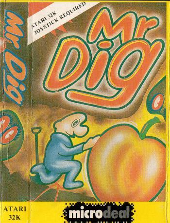 Mr Dig Atari 400/800 game from Microdeal