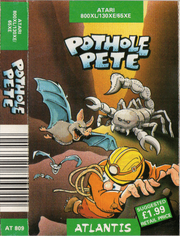 Pothole Pete Atari 400/800 game from Atlantis