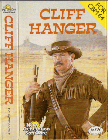 Tape Game Cover C64 New Generation Software - Cliff Hanger