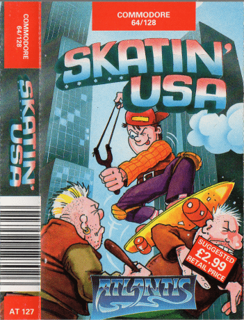 Skatin' USA C64 game from Atlantis
