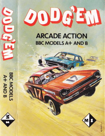 Tape Game Cover BBC B/A Microgame Simulations- Dodg'em