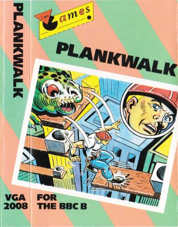 Tape Game Cover Virgin Games BBC B - Plankwalk