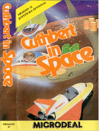 Tape Game Cover Microdeal Dragon32/Tandy - Cuthbert in space