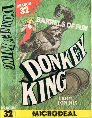 Tape Game Cover Dragon32/Tandy Microdeal - Donkey King