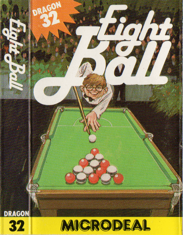 Tape Game Cover Dragon32/Tandy Microdeal - Eight Ball