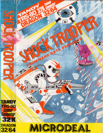 Tape Game Cover Dragon32/Tandy Microdeal - Shock Tropper