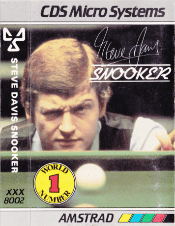 Tape Game Cover Amstrad CPC Schneider CDS - Steve Davies Snooker