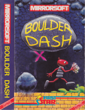 Tape Game Cover Amstrad CPC Schneider Atari 32k First Star - Boulder Dash