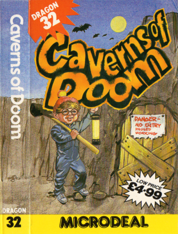 Tape Game Cover Dragon32/Tandy Microdeal - Caverns of Doom