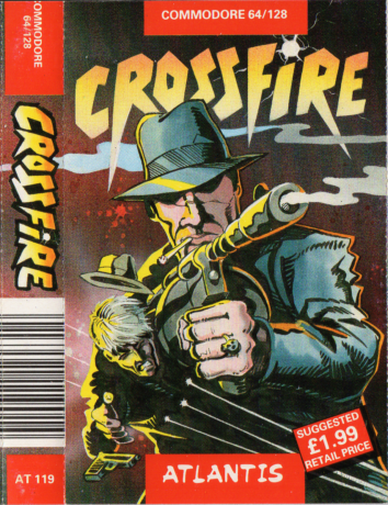 Tape Game Cover commodore C64 Atlantis - Crossfire