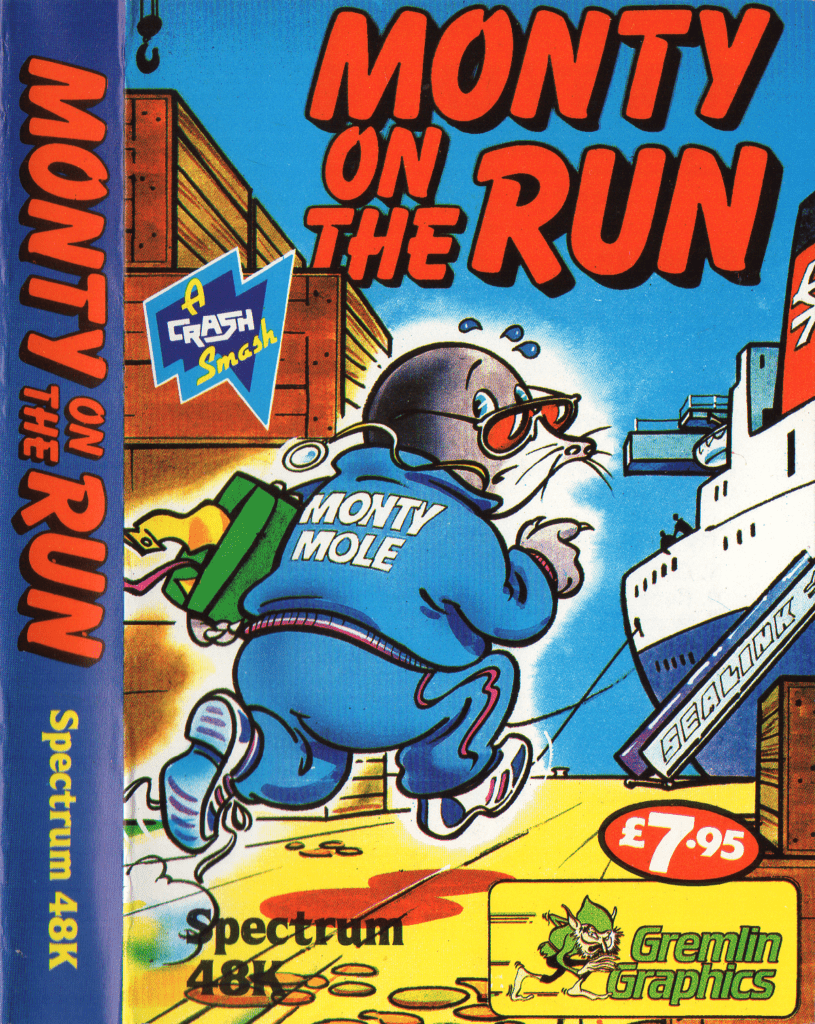 Tape Game Cover ZX Sinclair Spectrum 48K Gremling Graphics - Monty on the Run