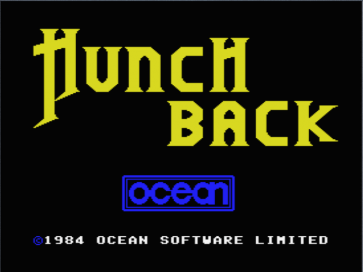 Title screen Hunchback Ocean 1984 MSX