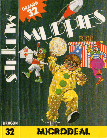 Tape Game Cover Dragon32/Tandy Microdeal - Mudpies
