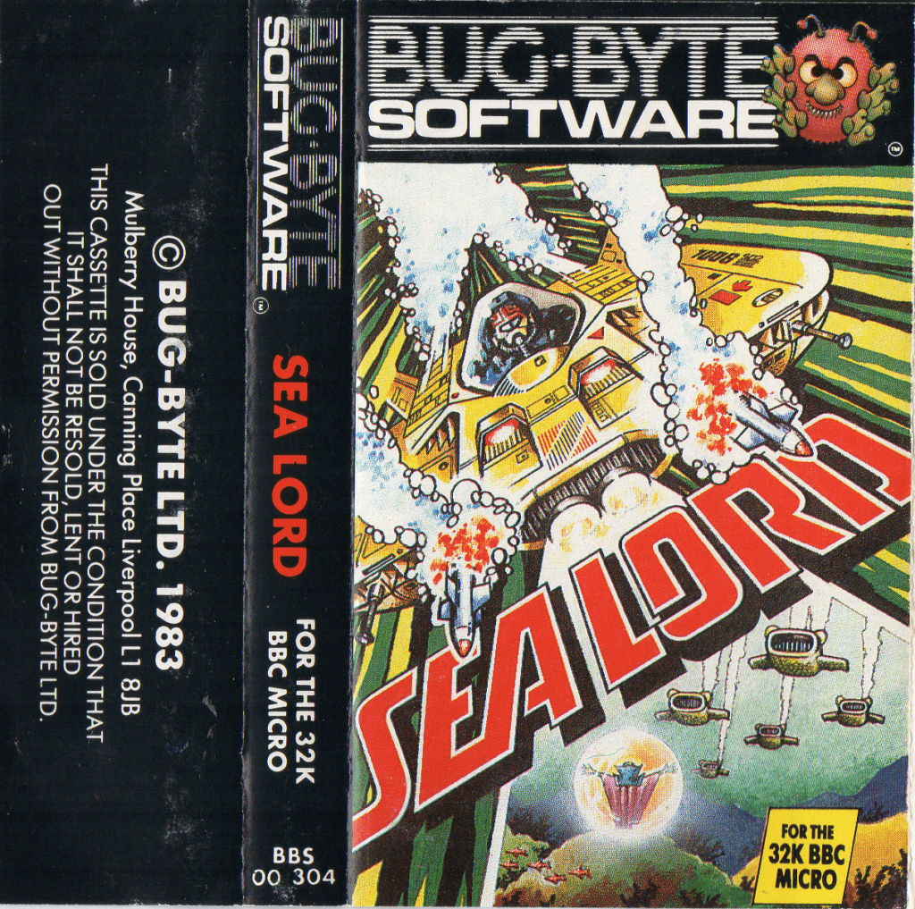 Tape Game Cover Bug-Byte BBC B - Sea Lord V2 - collector insights