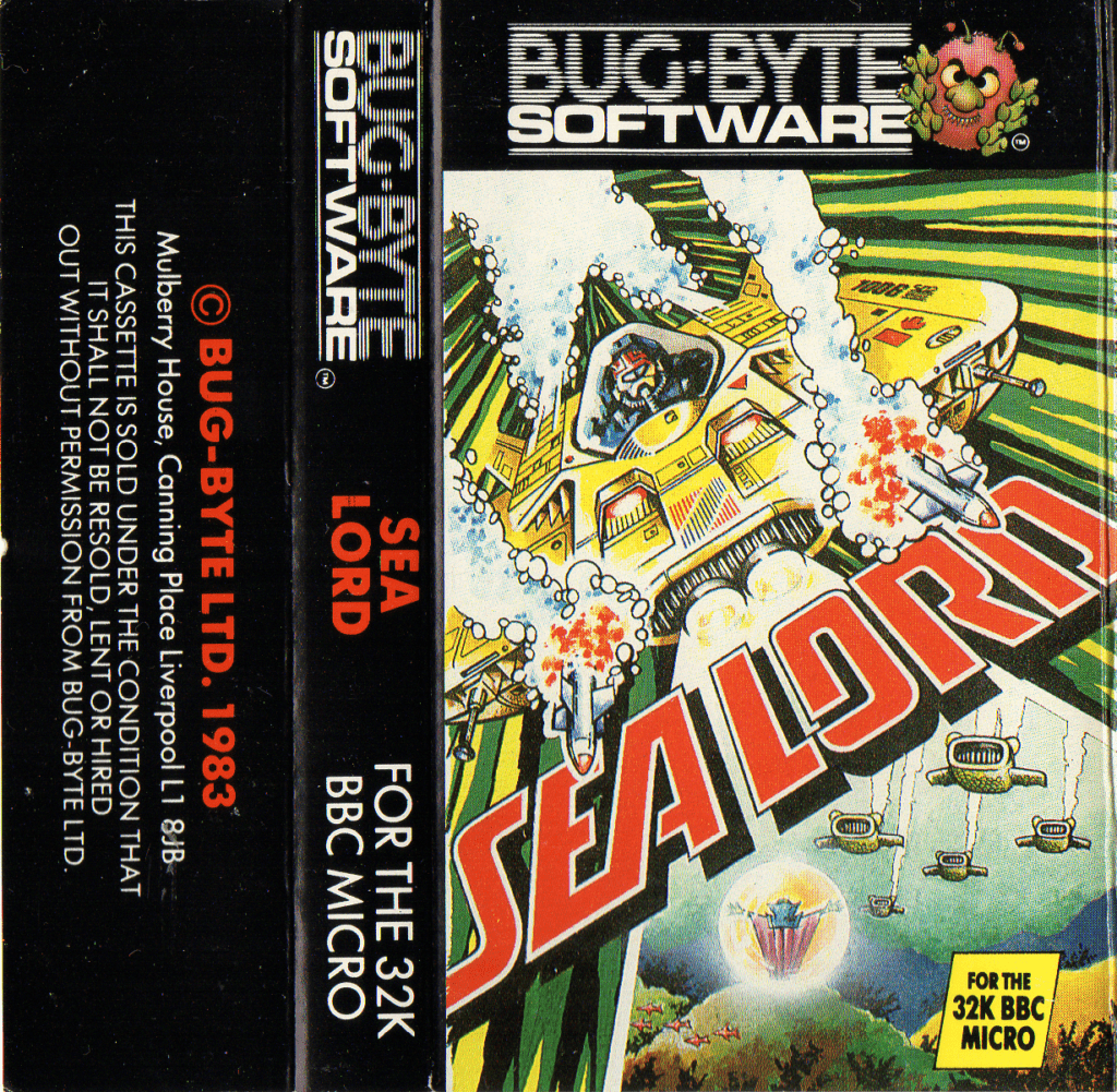 Tape Game Cover Bug-Byte BBC B - Sea Lord V1 - collector insights
