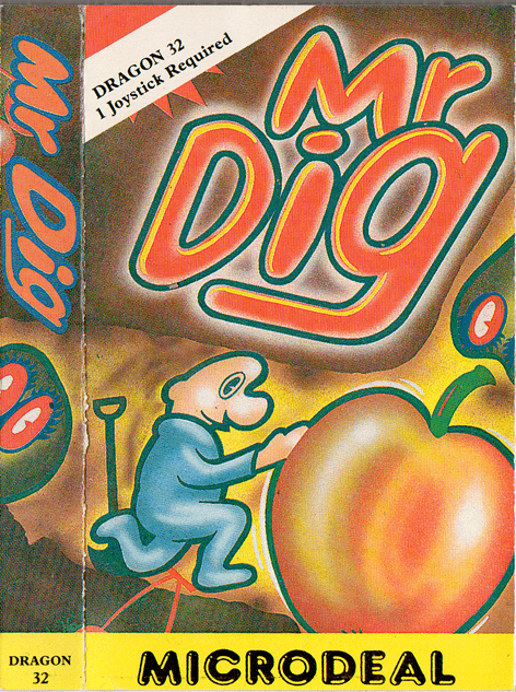 Game Review Mr.Dig! Game Cover - Dragon 32 - Microdeal