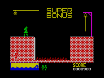 Title screen Hunchback Ocean zx Spectrum