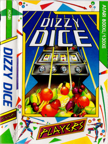 Tape Game Cover Atari 800/400/130/XE Players - Dizzy Dice