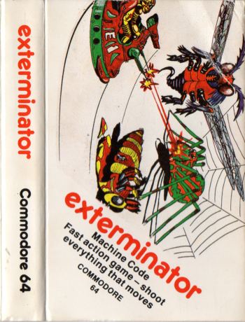 Tape Game Cover C64 Commodore 64 Bubble Bus - Exterminator