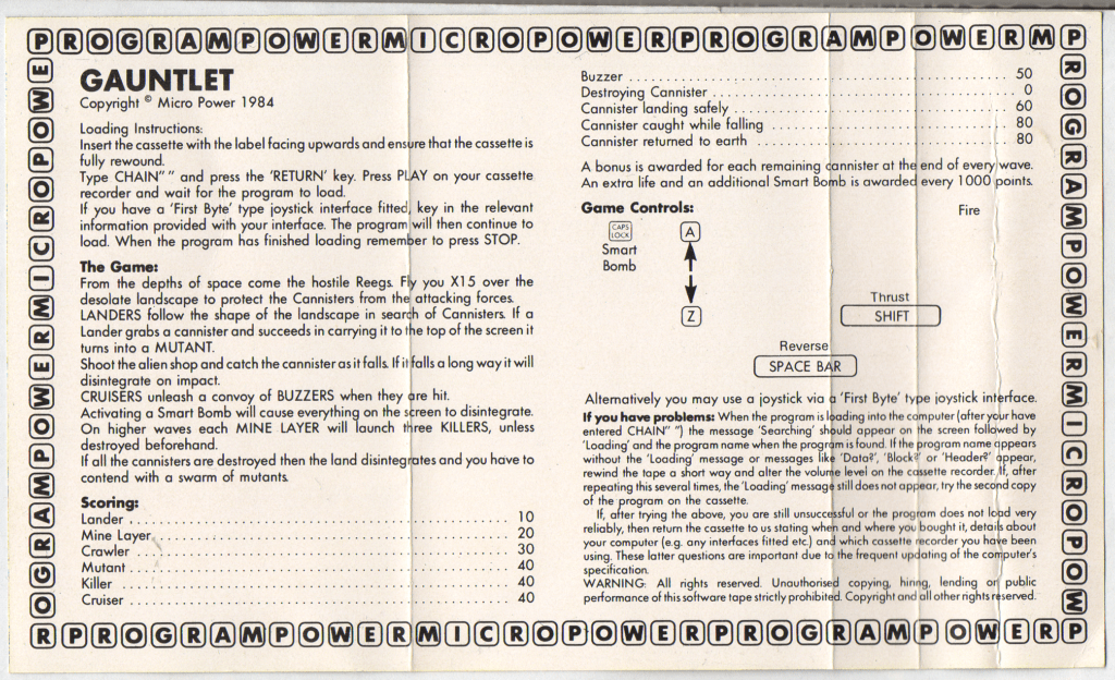 Collector Insights Gauntlet Inlay - white logo