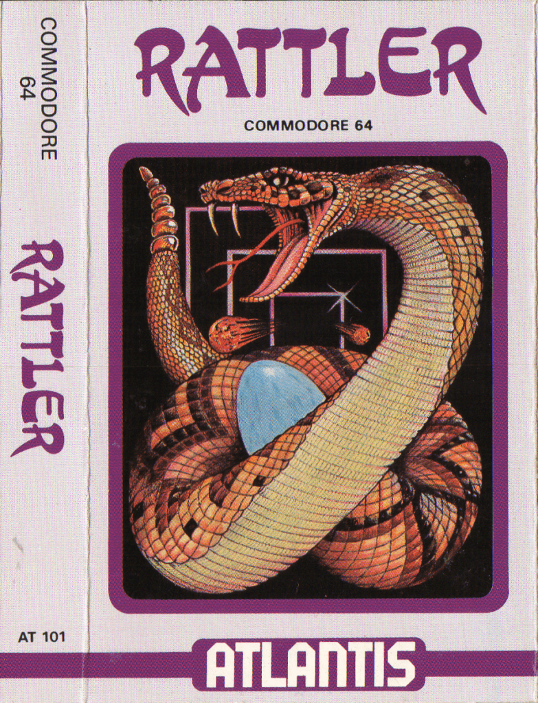 Tape Game Cover commodore 64 C64 Atlantis - Rattler Collector Insight