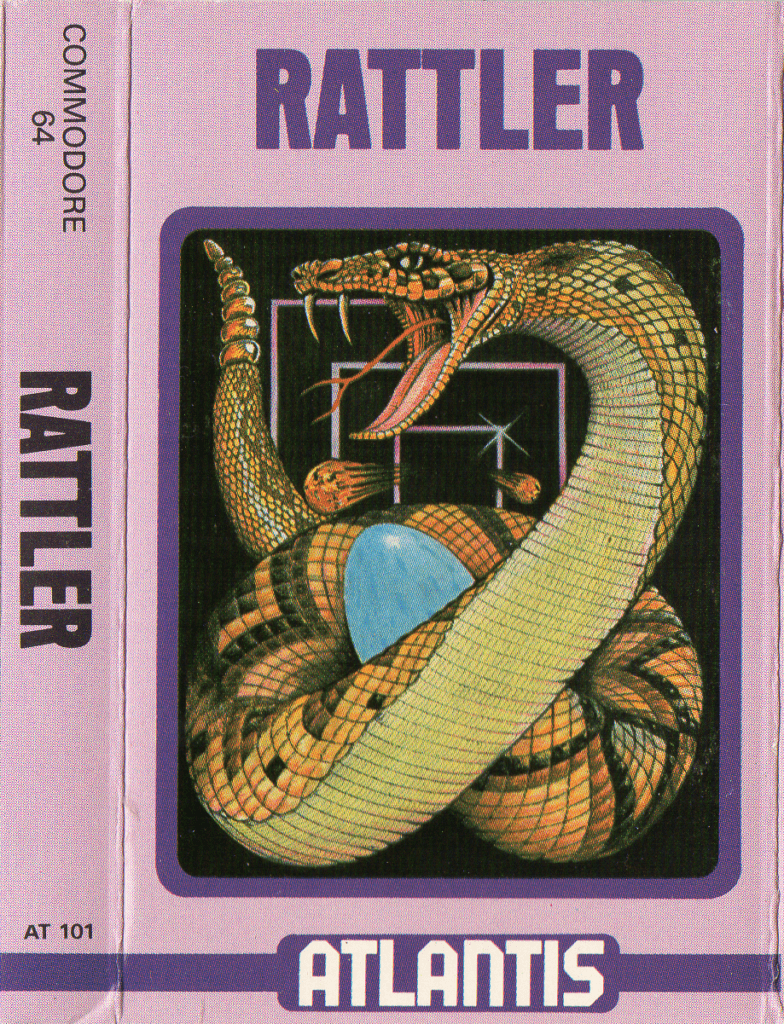 Tape Game Cover commodore 64 C64 Atlantis - Rattler