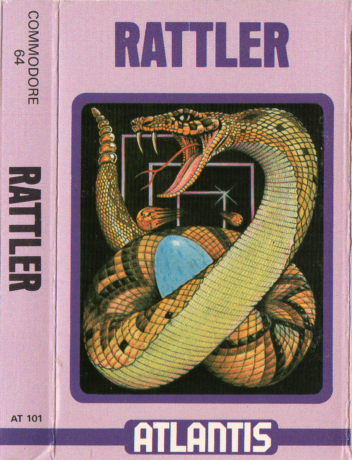 Tape Game Cover commodore 64 C64 Atlantis - Rattler