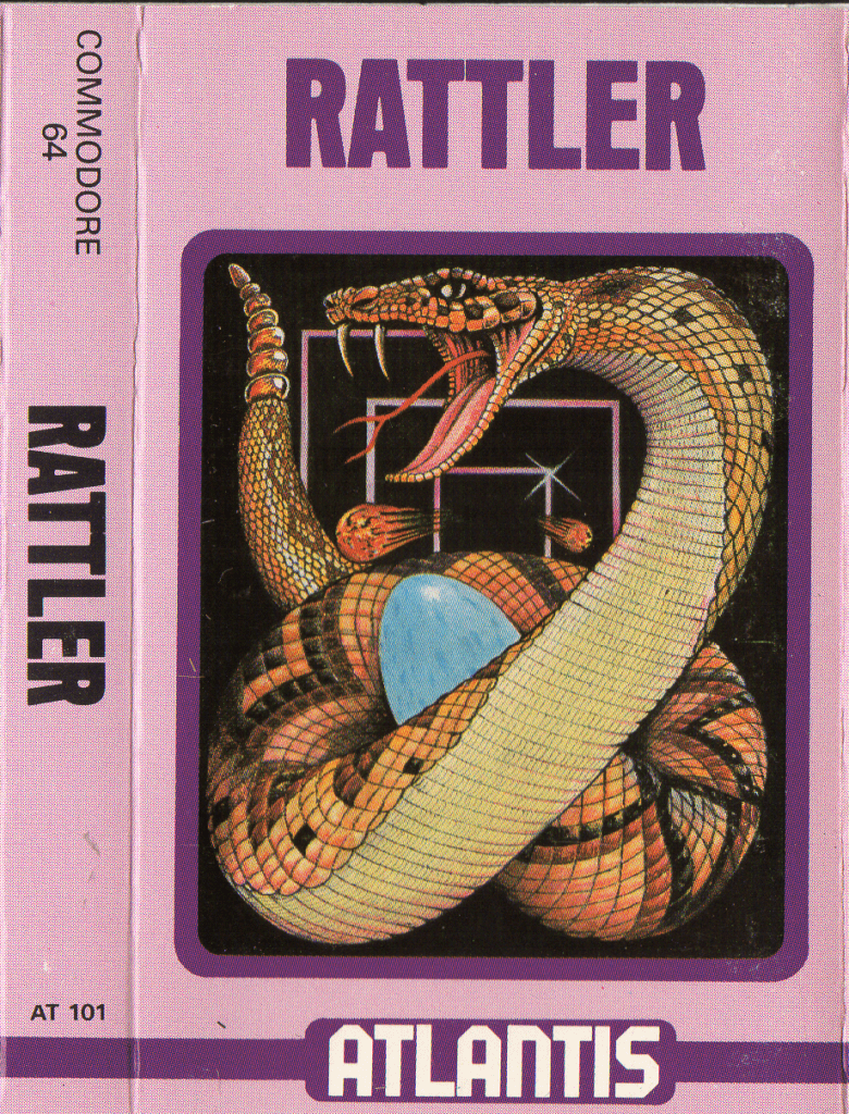 Tape Game Cover commodore 64 C64 Atlantis - Rattler