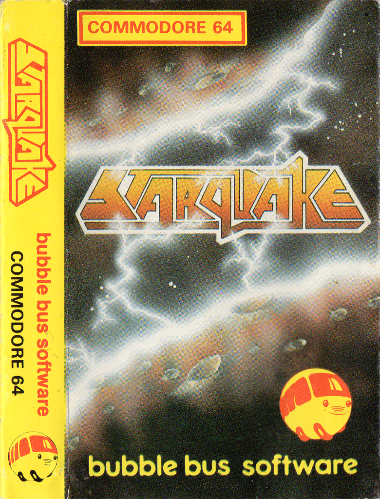 Tape Game Cover C64 Commodore 64 Bubble Bus - Starquake