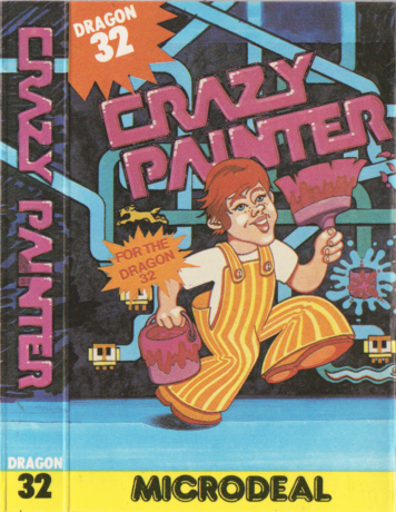 Tape Game Cover Dragon32/Tandy Microdeal - Crazy Painter