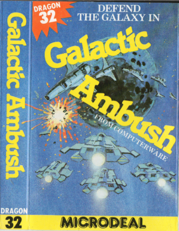 Tape Game Cover Dragon32/Tandy Microdeal - Galactic Ambush