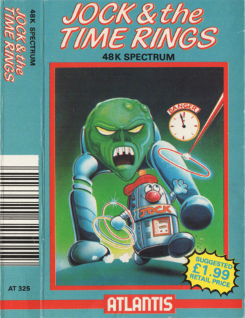 Tape Game Cover ZX Sinclair Spectrum Atlantis - Jock & the Time Rings