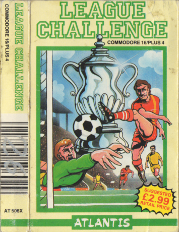 Tape Game Cover commdore C16/Plus4/C116 Atlantis - League Challenge