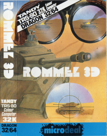 Tape Game Cover Dragon32/Tandy Microdeal - Rommel 3D