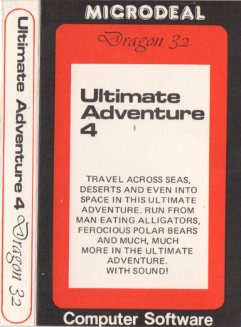 Tape Game Cover Dragon32/Tandy Microdeal - Ultimate Adventure 4