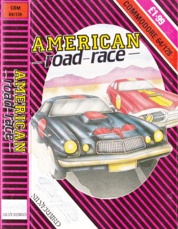 Tape Game Cover Commodore 64 C64 Silverbird Firebird - American Road Race