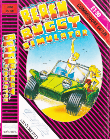 Tape Game Cover Commodore 64 C64 Silverbird Firebird - Beach Buggy Simulator