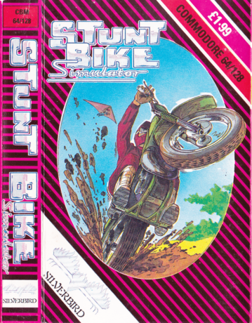 Tape Game Cover Commodore 64 C64 Silverbird Firebird - Stunt Bike Simulator
