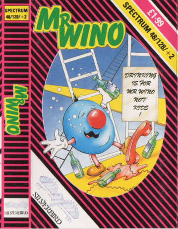 Tape Game Cover ZX Sinclair Spectrum Silverbird - Mr Wino