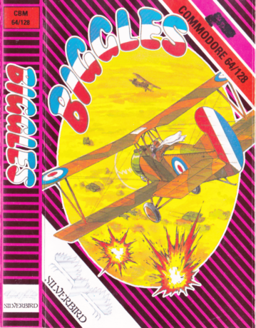 Tape Game Cover Commodore 64 C64 Silverbird Firebird - Biggles